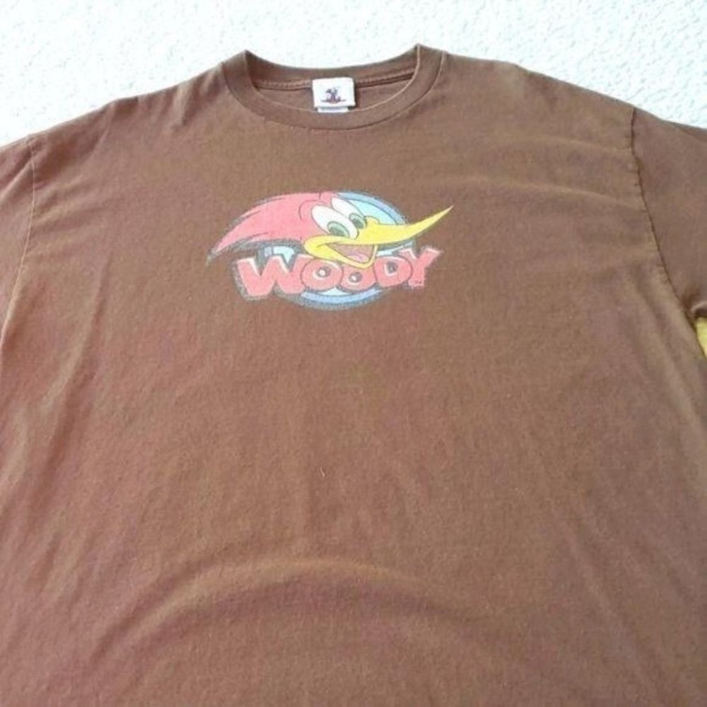Woody Woodpecker Universal Studios Vintage Graphic Picture "Woody" Sz XL T-shirt